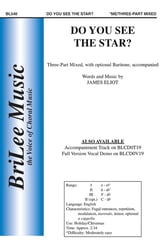 Do You See the Star? Three-Part Mixed choral sheet music cover